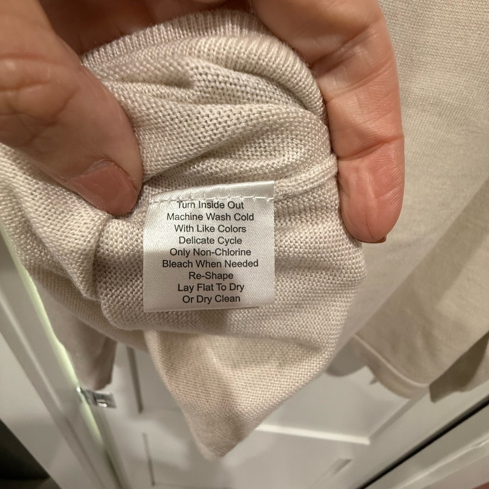 Joseph Abboud Classic Fit Extra Fine Merino Wool Quarter Zip Sweater.  Size 3X - Picture 7 of 8